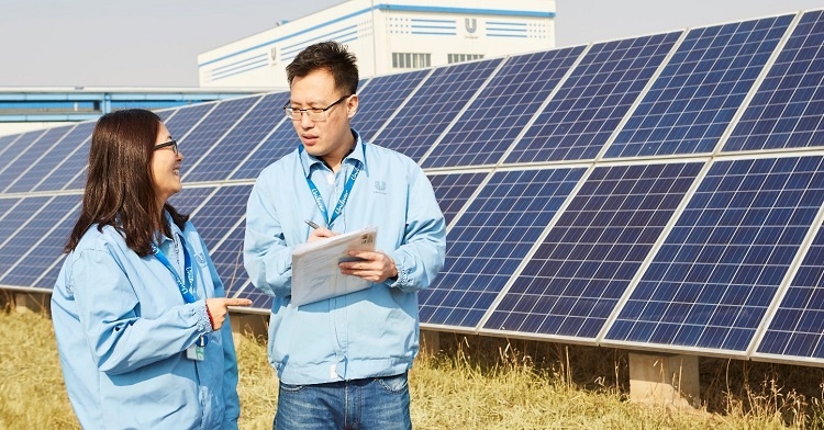 A solar power system at a ULV factory in Vietnam
