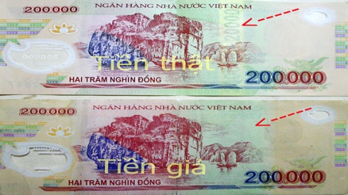 cbank notes distinctive points on fake banknotes