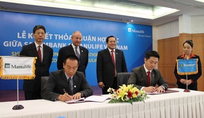 sacombank manulife in cooperation deal