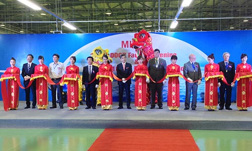 mhiva opens new factory to supply passenger doors for boeing777