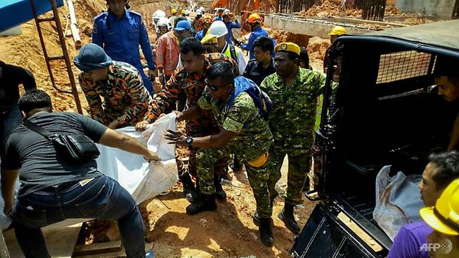 11 dead in Malaysian construction site landslide