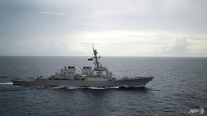 us warship sails near south china sea area claimed by beijing