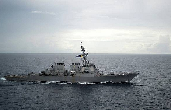 chinese destroyer sailed extremely close to us warship us official