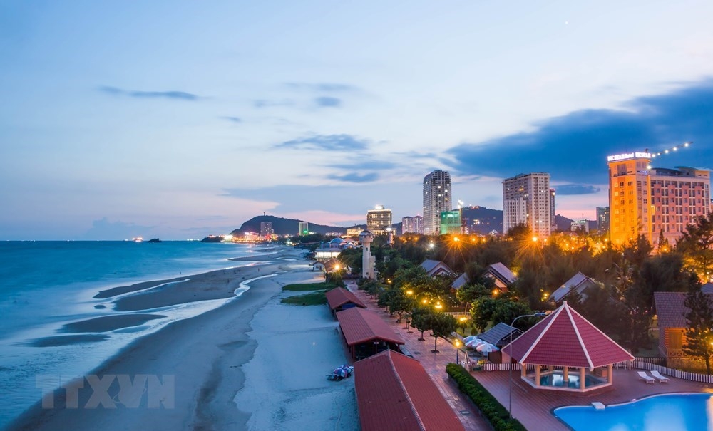 alluring scene of back beach in vung tau beach city