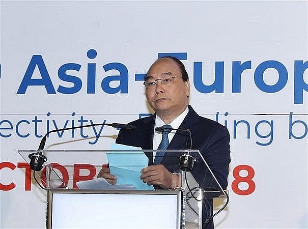 pm calls for closer asia europe connectivity cooperation