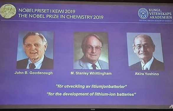 US-UK-Japan trio win chemistry Nobel for lithium-ion battery