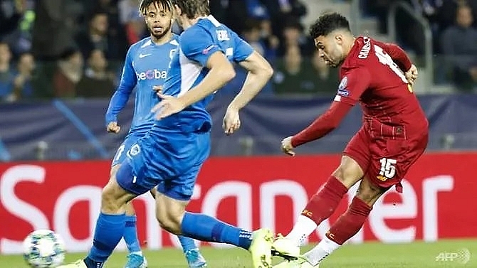 oxlade chamberlain on target twice as liverpool ease past genk
