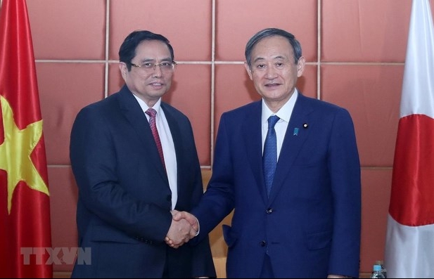 Party official meets Japanese PM
