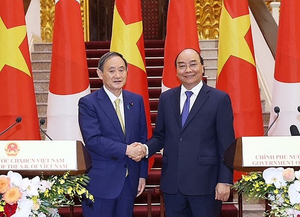 vietnamese japanese pm hold talks