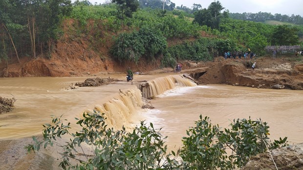 rescue operations underway for landslide victims in quang nam