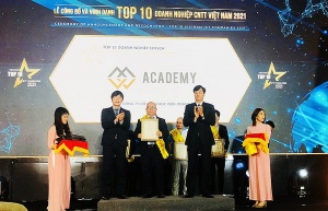 MVV Academy receives edtech enterprise award at Top 10 ICT Enterprise in Vietnam 2021