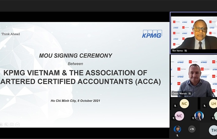KPMG in Vietnam signs MoU with The Association of Chartered Certified Accountants