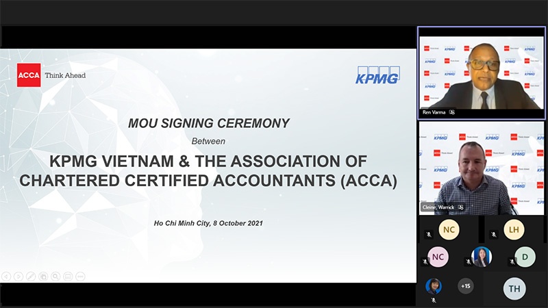 KPMG in Vietnam signs MoU with The Association of Chartered Certified Accountants