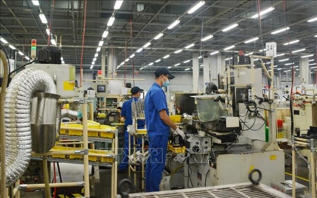 Factory workers at Linh Trung 1 Industrial Park. (Photo: VNA)