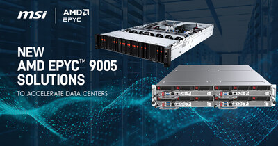 MSI DC-MHS Server Solutions Powered by AMD EPYC 9005 Series Processors Meet the Evolving Demands of Modern Data Center