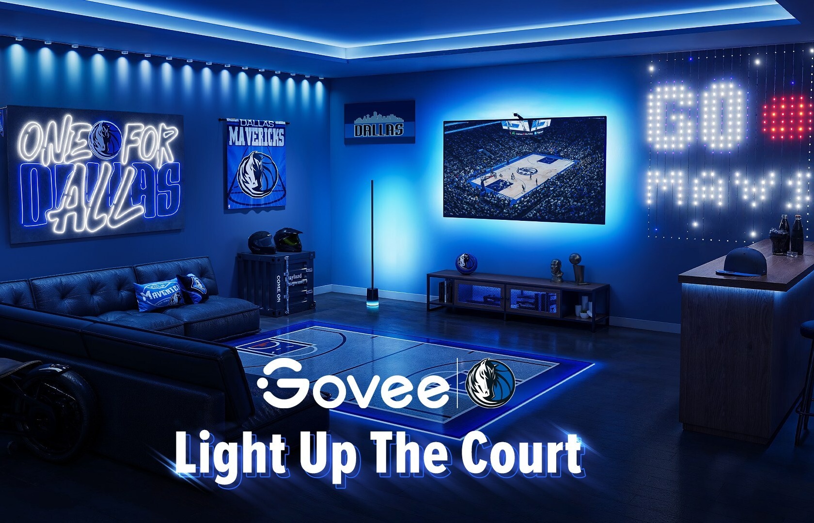 Govee named the official smart lighting sponsor of the Dallas Mavericks