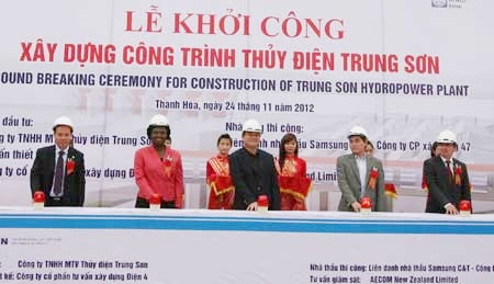 construction begins on trung son hydro power plant