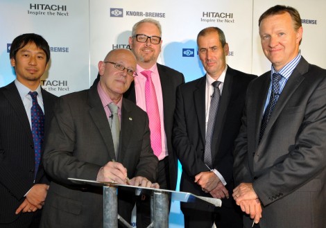 hitachi europe signs contractor for new train factory