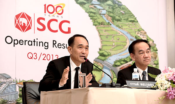 scg announces financial statements of 2013s third quarter and nine months
