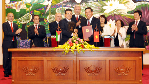 vietnam palestine sign double tax avoidance agreement