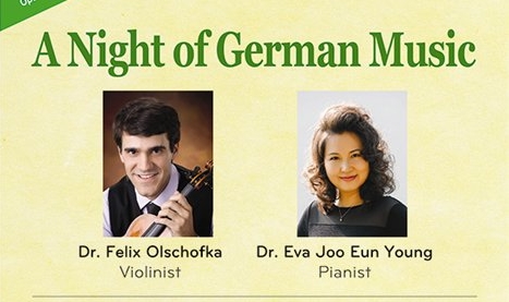 leading german violinist to perform at next fridays concert