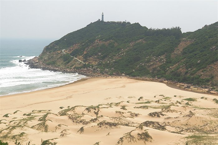 pristine beach at dai lanh cape