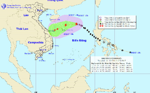 tropical storm heads to hoang sa archipelago  hinh 0