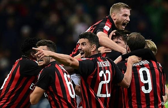 Romagnoli puts AC Milan ahead of Lazio in Champions League spot