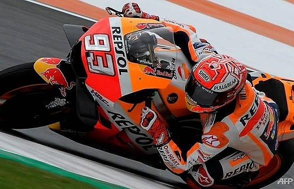 Champion-in-waiting Marquez tops Valencia Moto GP practice
