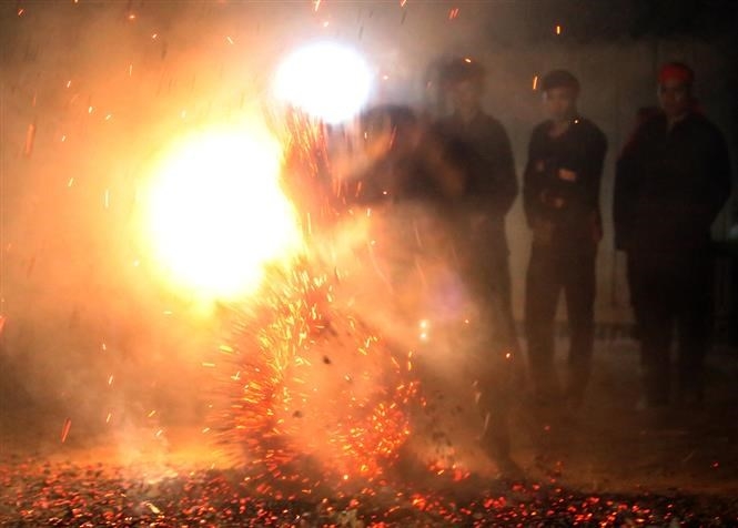 fire dancing festival reenacted in dien bien province