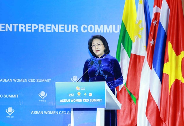 vice president calls for solidarity among asean businesswomen