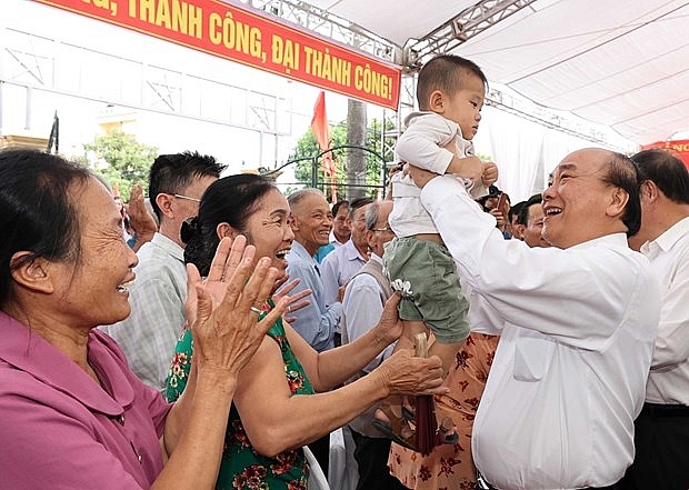 pm joins hai duong people in great national solidarity festival