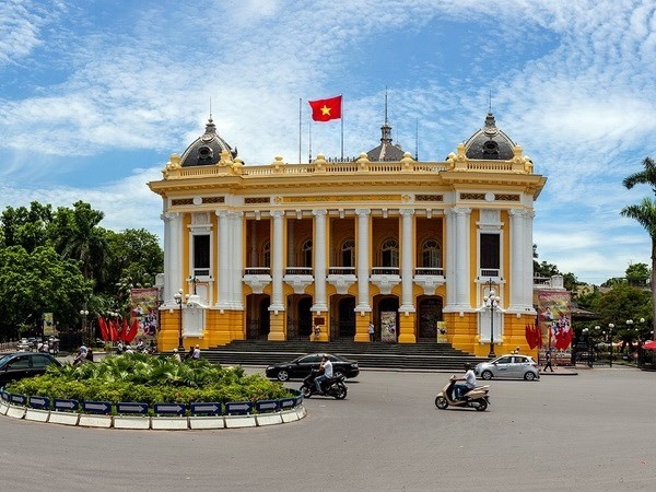 The Hanoi Opera House, one of the architectural landmarks of the capital city. (Photo: VNA)