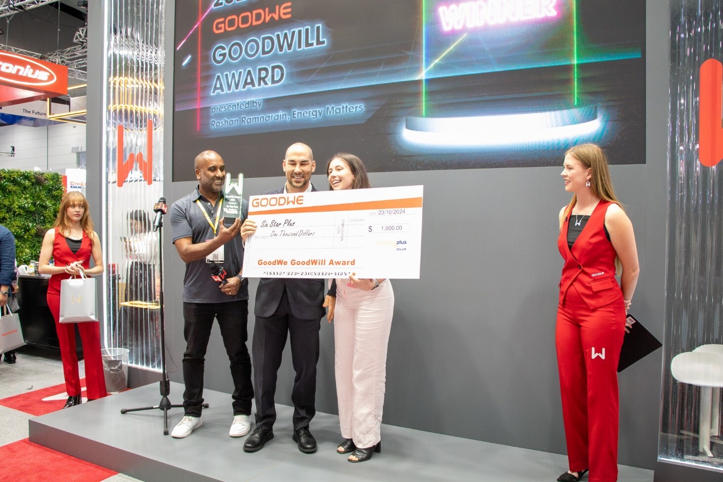 GoodWe's GoodWill Award Event during All Energy Australia 2024