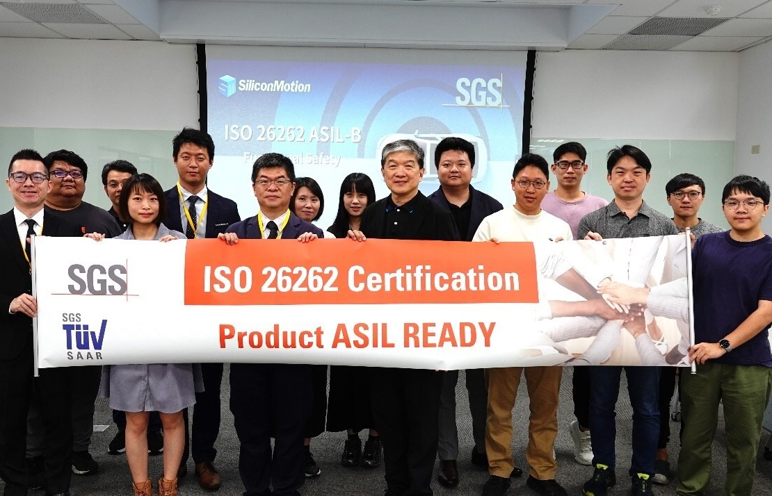 Silicon Motion Achieves ISO 26262 ASIL B Ready and ASPICE CL2 Certification for Automotive Safety Storage Solutions