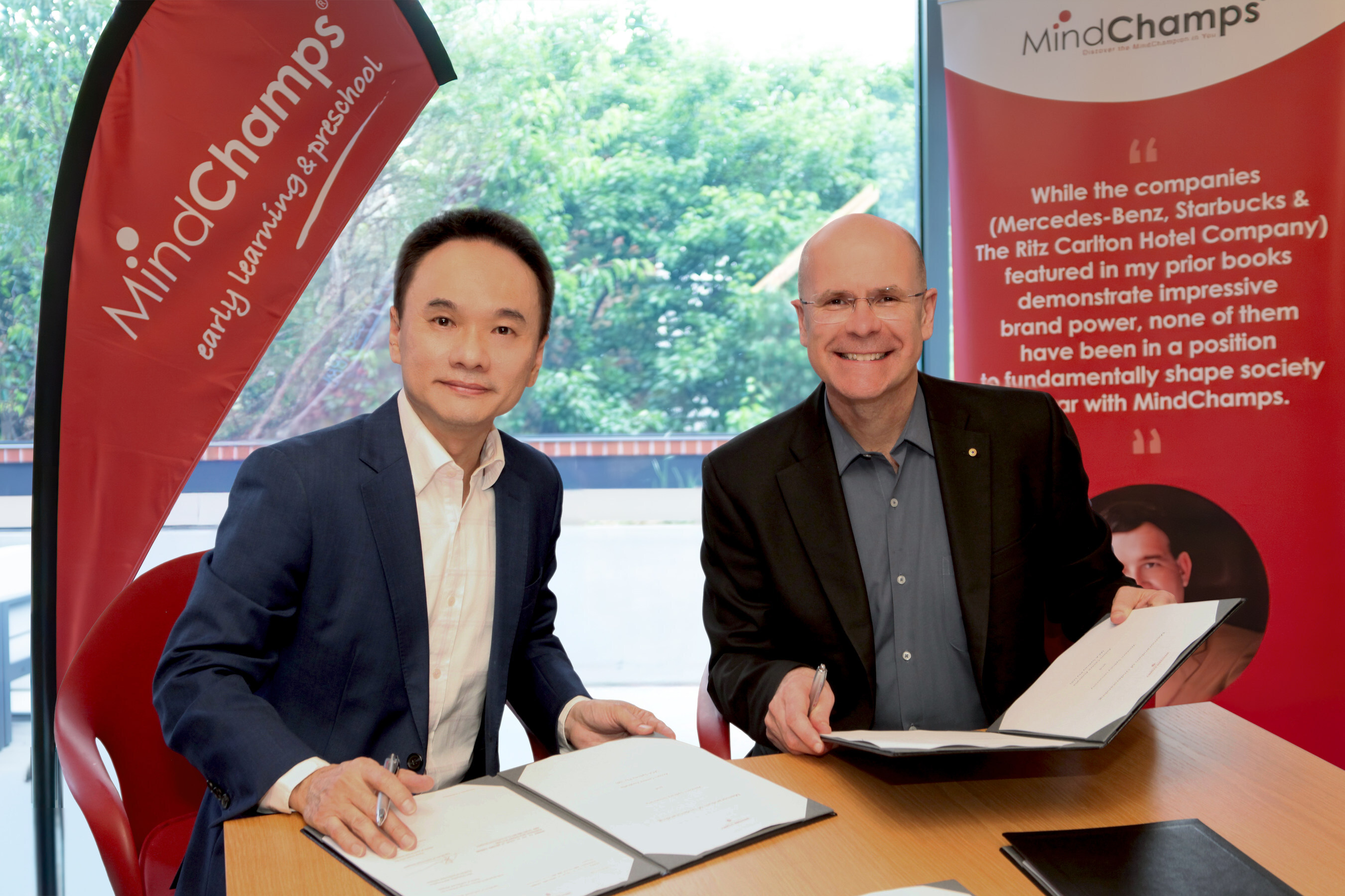 MindChamps Founder, Executive Chairman and Group CEO Mr David Chiem and Western Sydney University Vice-Chancellor and President, Distinguished Professor George Williams AO.