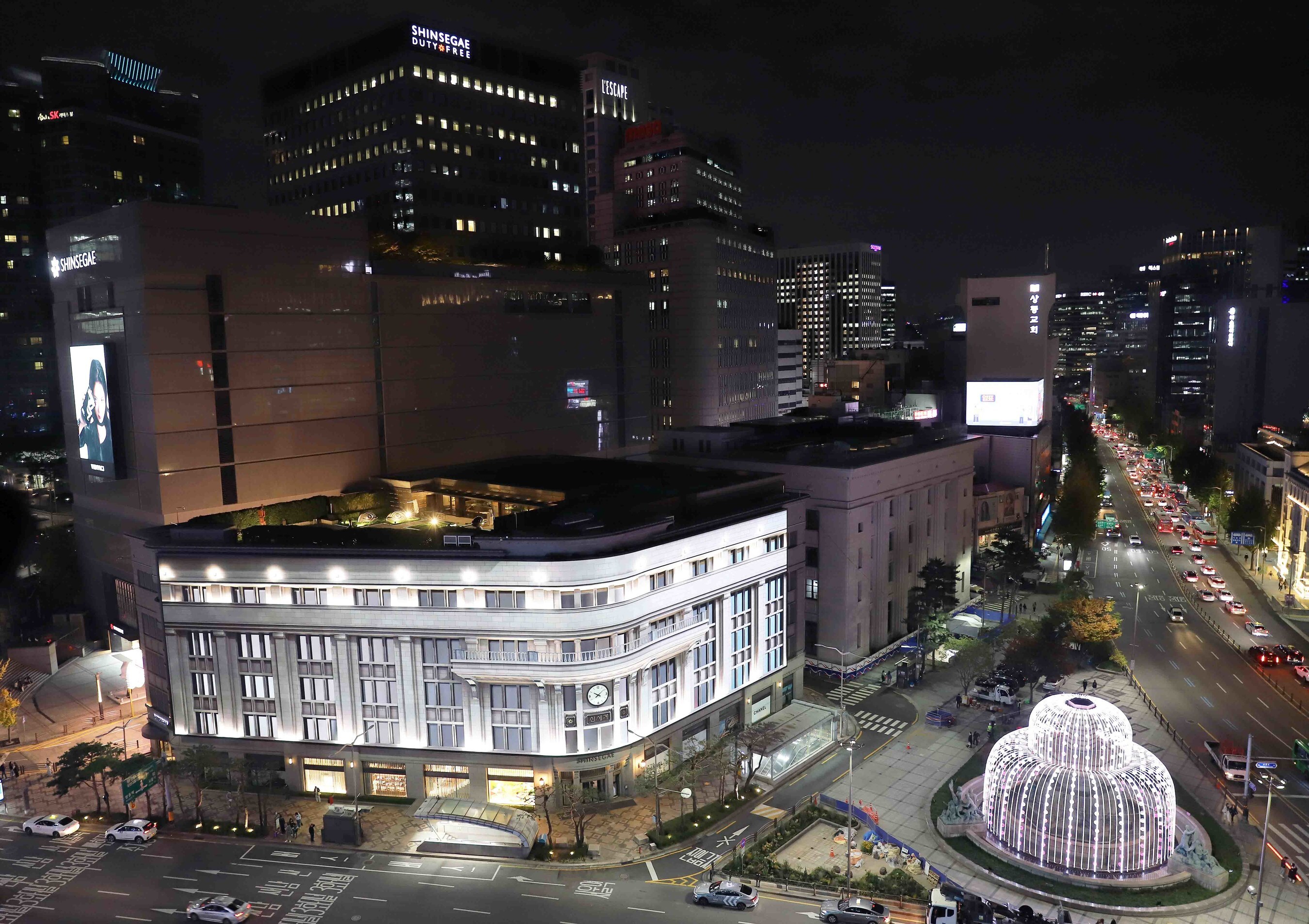 Shinsegae Square - Shinsegae Department Store in the past, digitally restored