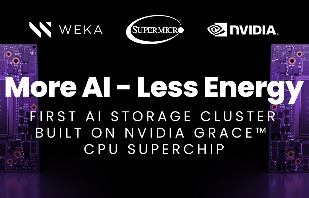 WEKA Unveils Industry's First AI Storage Cluster Built On NVIDIA Grace CPU Superchips