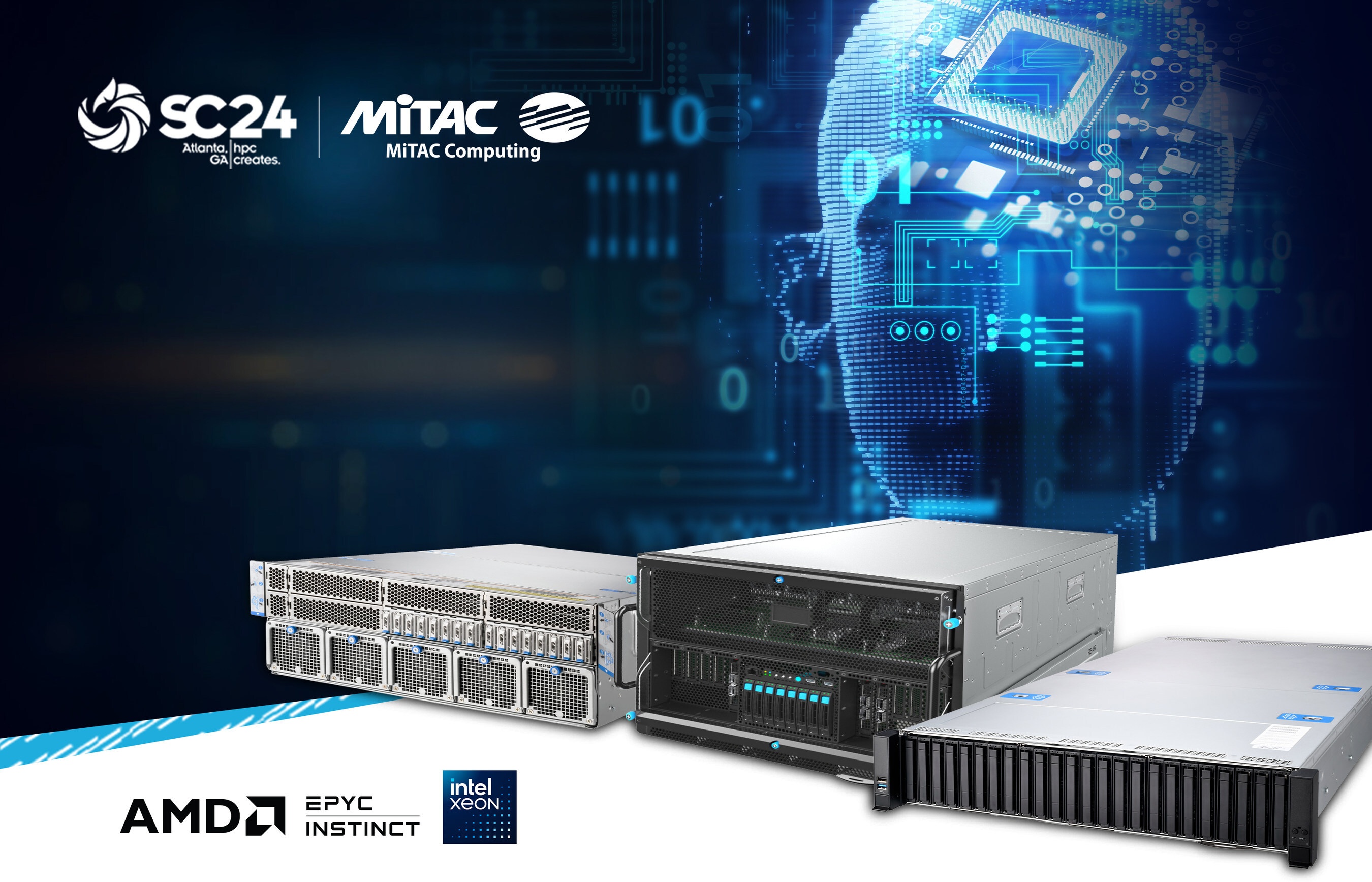 MiTAC Computing Unveils New AI/HPC-Optimized Servers with Advanced CPU and GPU Integration at SC24