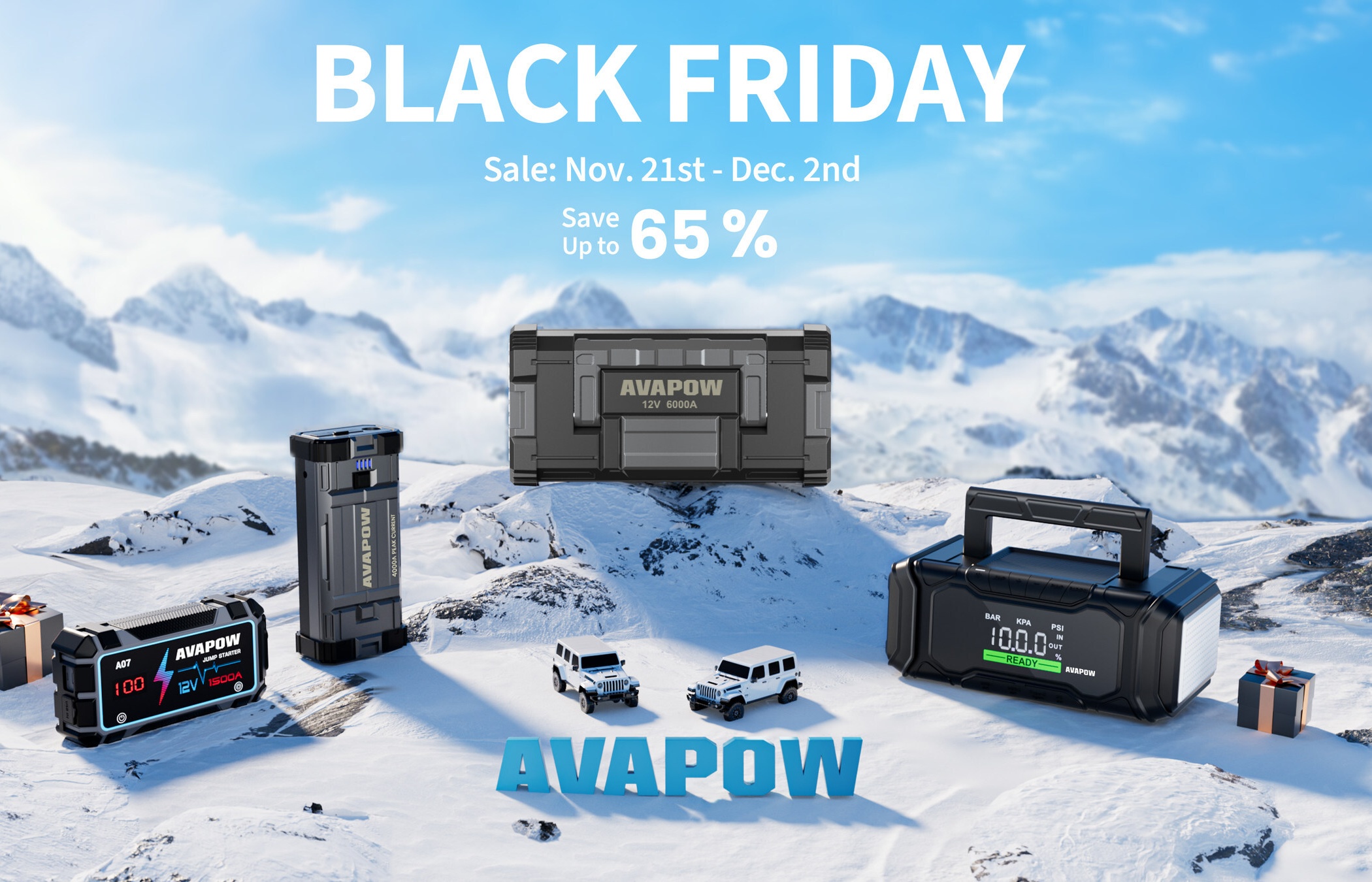 AVAPOW's Black Friday Event: Essential Automotive Tools At Exclusive Prices