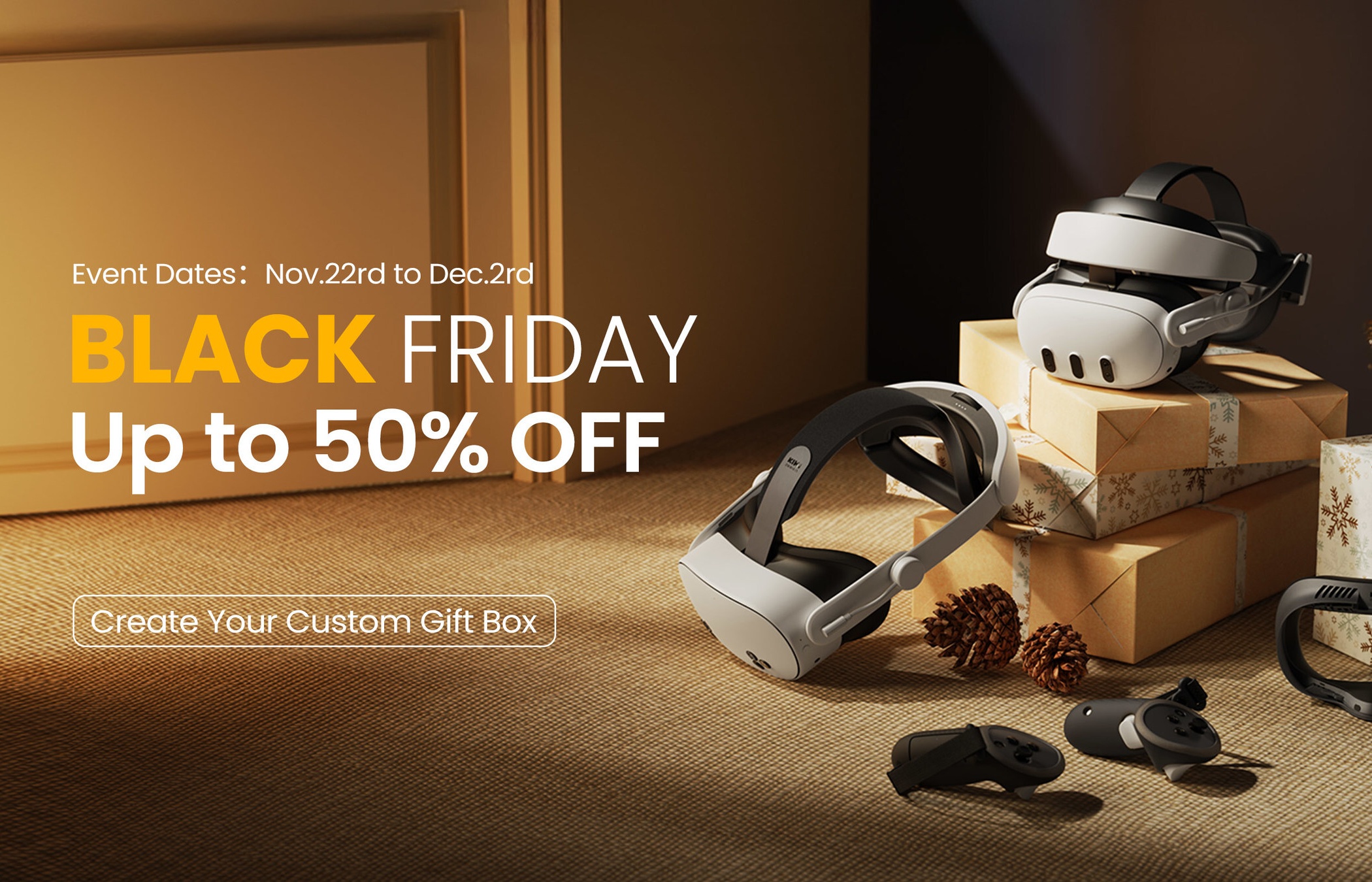 KIWI design Black Friday & Cyber Monday: 50% OFF Meta Quest 3/3S Accessories!