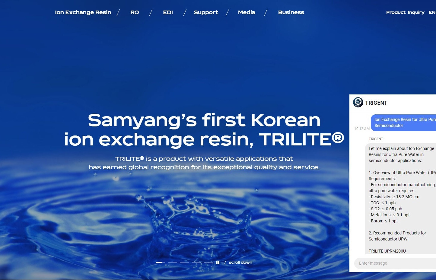 Samyang 'TRILITE' Unveils New AI Water Treatment Solutions