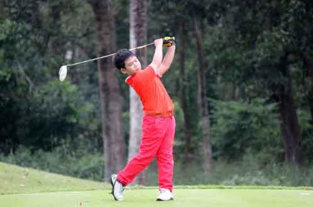 quang anh wins silver at kids golf championships