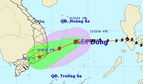 storm hagupit likely to hit vietnams ninh thuan binh thuan area tonight