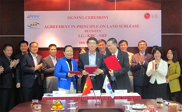 LG Electronics leases more land in Trang Due IP