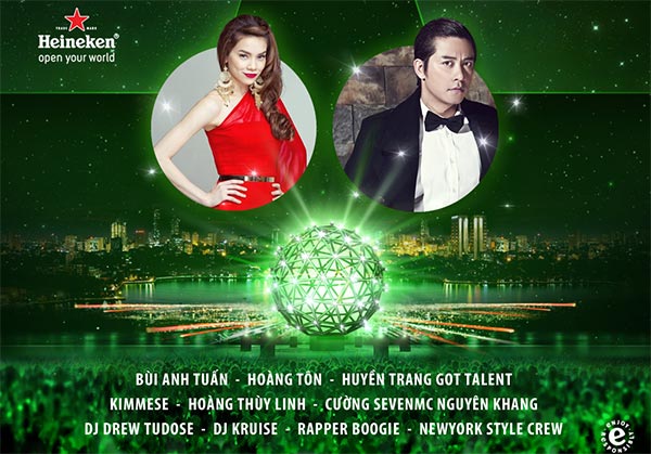 Music festival Heineken Countdown on Hanoi's water