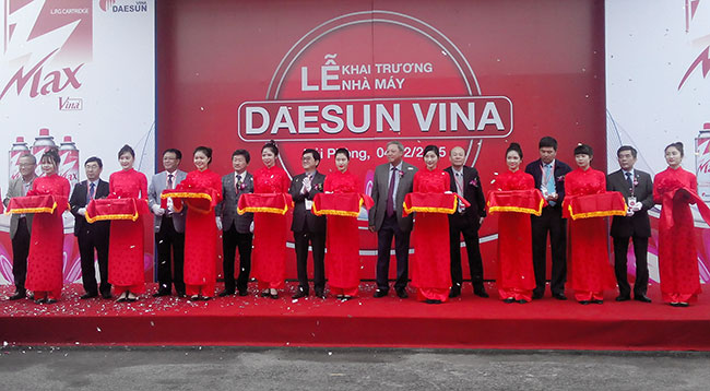 daesun vina starts operation of mini gas can factory