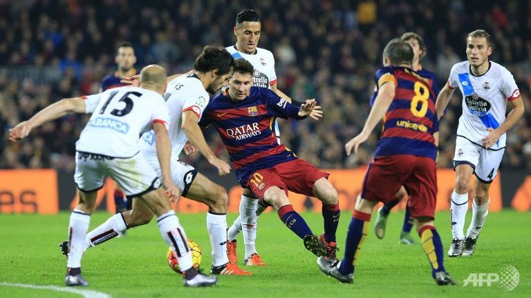 barca held by deportivo after blowing two goal lead