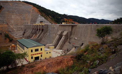 power switched on at hydropower plant