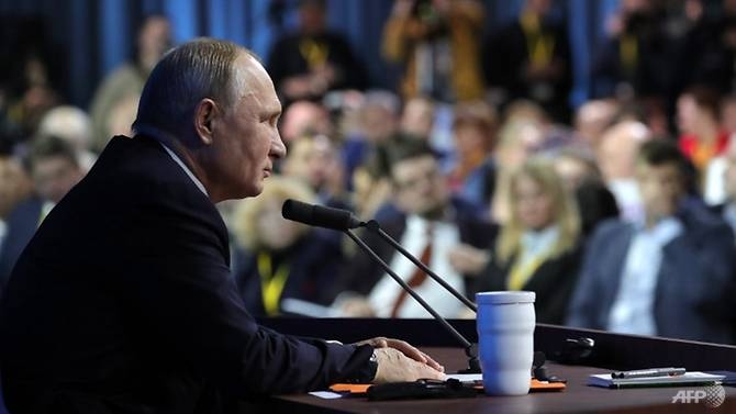 putin says west trying to hold back powerful russia